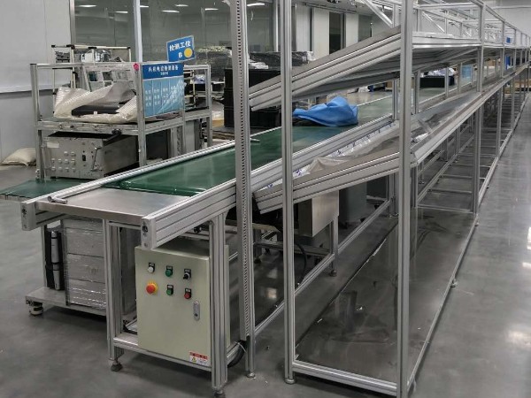 工業鋁型材輸送線工作臺客戶應用案例